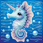 Titanum, mozaika piankowa, morski jednorożec, 25-25 cm