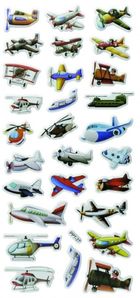 Titanum, naklejki wypukłe, miękkie, maszyny latające