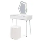 Toaletka kosmetyczna w stylu francuskim, blat 100 cm, biały