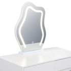 Toaletka kosmetyczna w stylu francuskim, blat 80 cm, biały