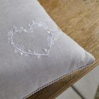 Today, Constance, poduszka dekoracyjna, serce, 40-40 cm