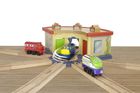 Tomy, Stacyjkowo, Wooden Railway, Zestaw drewnianych torów ze zwrotnicą
