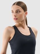 Top damski, czarny, 4f