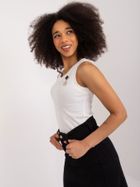 Top damski, ecru, Lakerta