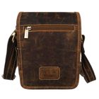 Torba listonoszka, brązowa, skórzana, Peterson