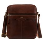 Torba listonoszka, brązowa, skórzana, Peterson