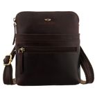 Torba listonoszka, brązowa, skórzana, Peterson