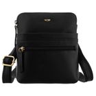 Torba listonoszka, czarna, skórzana, Peterson