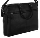 Torba na laptopa, czarna, skórzana, Cedar