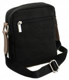 Torba na ramię, czarno-brązowa, skórzana, Always Wild