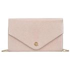 Torebka kopertówka, beżowa, brokatowa, Rovicky