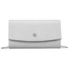 Torebka kopertówka, srebrna, Rovicky