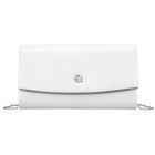 Torebka kopertówka, srebrna, skóra ekologiczna, Rovicky