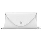 Torebka kopertówka, srebrna, skóra ekologiczna, Rovicky