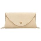 Torebka kopertówka, złota, brokatowa, Rovicky