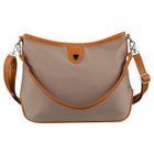 Torebka listonoszka, beżowa, skóra ekologiczna, Peterson