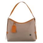 Torebka listonoszka, beżowa, skóra ekologiczna, Peterson