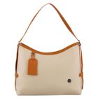 Torebka listonoszka, beżowa, skóra ekologiczna, Peterson