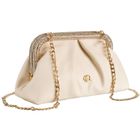 Torebka listonoszka, beżowa, skóra ekologiczna, Rovicky