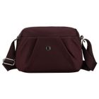 Torebka listonoszka, bordowa, Peterson