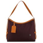 Torebka listonoszka, bordowa, skóra ekologiczna,Peterson