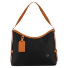 Torebka listonoszka, czarna, skóra ekologiczna, Peterson