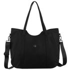 Torebka shopper, czarna, poliester, Peterson