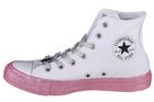 Trampki damskie, biało-różowe, Converse X Miley Cyrus Chuck Taylor Hi All Star