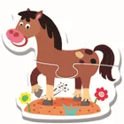 Trefl, Bobaski i Miś, Baby Classic, puzzle 4w1