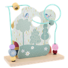 Trefl, Bobaski i Miś, labirynt z drewnianymi koralikami