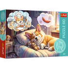 Trefl, Corgi w krainie snów, puzzle, 60 elementów