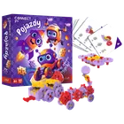 Trefl, Gra Connect, gra zręcznościowa, klocki pojazdy