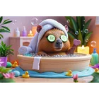 Trefl, Kapibara w SPA, puzzle, 160 elementów