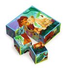 Trefl, Król Lew, drewniana układanka klocklowa, 9 elementów