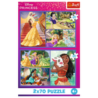 Trefl, Księżniczki Disneya, Bajkowe dni, puzzle, 2-70 elementów