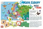 Trefl, Mapa Europy, puzzle + gra memory, 45 elementów