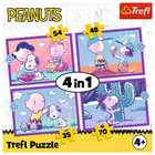 Trefl, Peanuts, Ze Snoopym jest wesoło, puzzle 4w1