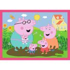 Trefl, Peppa uwielbia przygody, puzzle 4w1