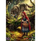 Trefl, Premium Plus, Enchanted Fairy Tales, Czerwony Kapturek i Wilk, puzzle, 500 elementów