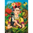 Trefl, Premium Plus, Frida Kahlo, Portret w dżungli, puzzle, 1000 elementów
