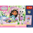 Trefl, Premium Plus Kids, Koci Domek Gabi, Gabi i kocie przygody, puzzle, 60 elementów