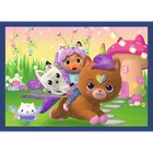 Trefl, Premium Plus Kids, Koci Domek Gabi, Kocie harce, puzzle, 4-88 elementów