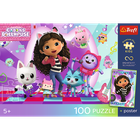 Trefl, Premium Plus Kids, Koci Domek Gabi, puzzle, 100 elementów