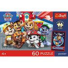 Trefl, Premium Plus Kids, Psi Patrol, Psie popołudnie, puzzle, 60 elementów