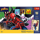 Trefl, Premium Plus Kids, Spider-Man, Bohaterski pająk, puzzle, 100 elementów