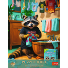 Trefl, Premium Plus, Pets & People Stuff, Dzień Prania Szopa, puzzle, 1000 elementów