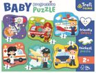 Trefl, Primo, Baby Progressive, Zawody i pojazdy, puzzle, 2, 3, 4, 5 i 6 elementów