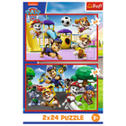 Trefl, Psi Patrol, Psi dzień zabaw, puzzle, 2-24 elementów