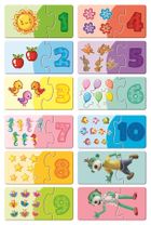 Trefl, Rodzina Treflików, Trefliki poznają cyferki, puzzle edukacyjne, 30 elementów