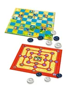 Trefl, Rodzina Treflików, Warcaby + Młynek, zestaw gier